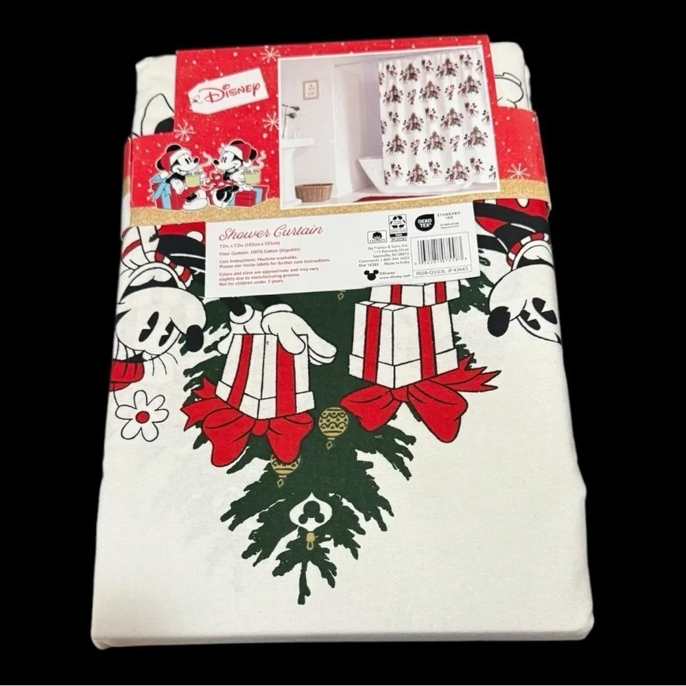 Disney Mickey & Minnie Mouse Shower Curtain - NWT